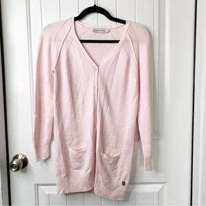 Christian Dior light pink cotton blend sweater cardigan‎ size 4 barbie core